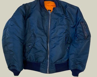 Vintage Alpha Industries Made in Usa MA1 Flight Jacket Size L