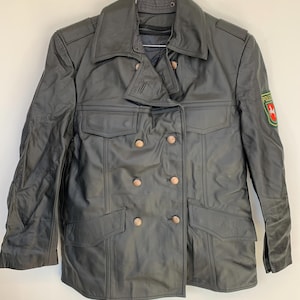 German Polizei Leather Jacket - Etsy