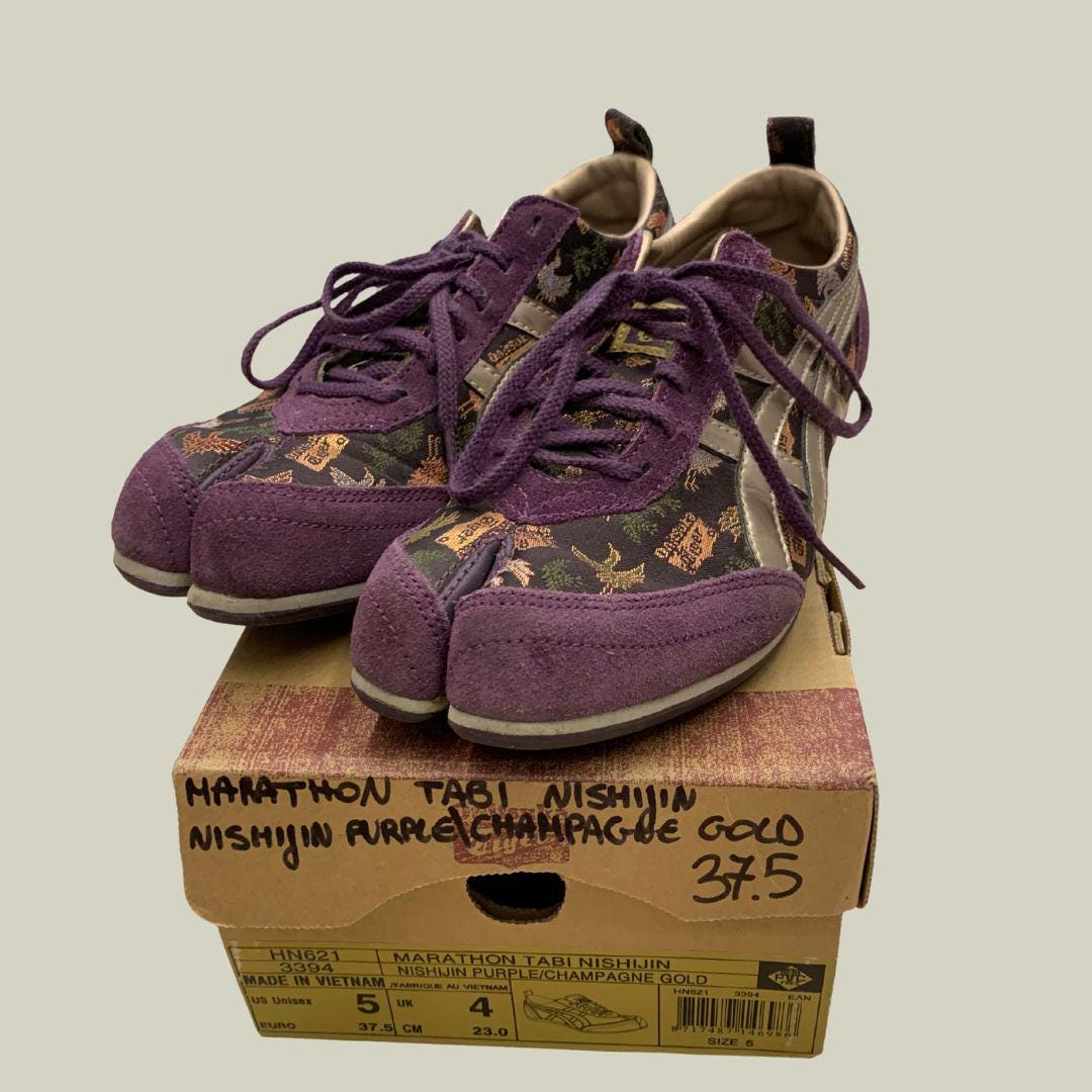 y*5様 TIGERMASKSERIES no.9 Onitsuka Tiger Marathon Tabi Nishijin 37.5 – Limited Edition Made