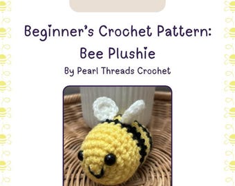 Little Bee Crochet PATTERN with Step by Step VIDEO – PDF Directions + Video Tutorial for Beginners