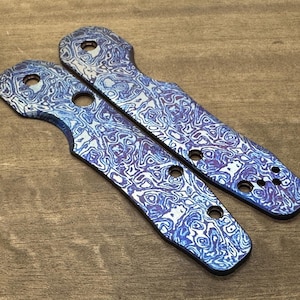 Spyderco Smock Titanium Standard Alien Blue Purple