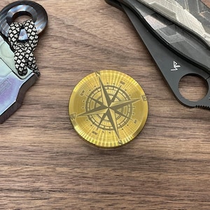 The Everyday Coin Brass Compass