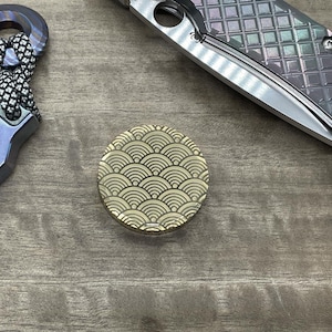 The Everyday Coin Brass Seigaiha