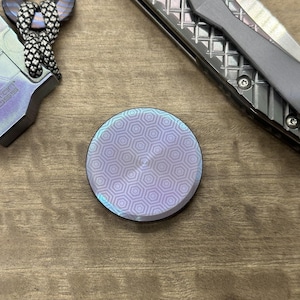 The Everyday Coin Titanium Honeycomb Flamed