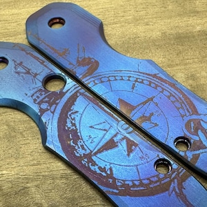 Spyderco Smock Titanium Standard Compass at Sea Flamed