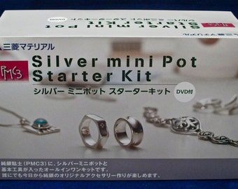 PMC Silver Art Clay Ring & Pendant Making Tool Set with Jewelry Kiln Kit and DVD