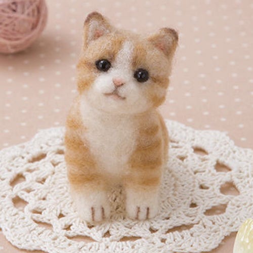 DIY Handmade Wool Felt Kit Ragdoll Japanese Kit Package Etsy