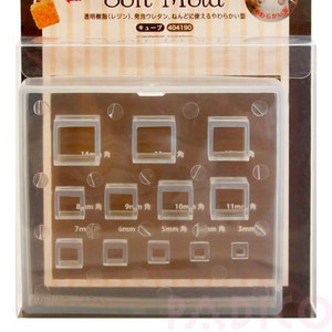 Padico Soft Clay and UV Resin Mold Cube (PP) from Japan - Accessories/ Charm/ Fake sweets /  bag accessories 404190