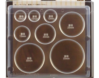 Arcilla suave Padico y UV resina molde suave molde redondo placa (PP) de Japón - accesorios / encanto / falso dulces / bolso accesorios 404219