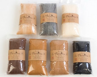 Japanese Hamanaka Aclaine Natural Wool Felt Series 15g pack 7 color Choice from perfect for needle felting