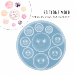 Round Plate Mold High Quality Silicone Soft Mold For Clay / Resin / UV Resin/ Soap MOLD-040