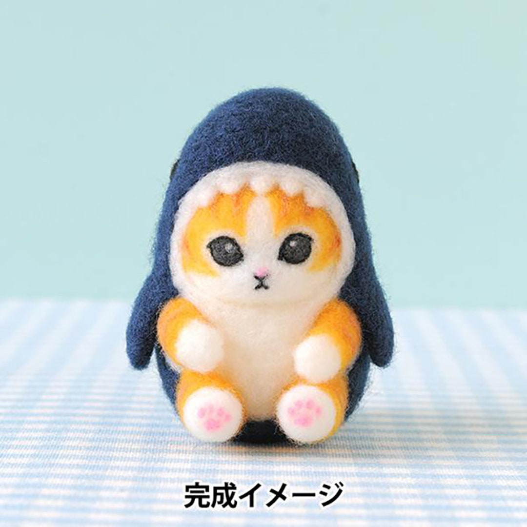Mofusand Shark Cat Wool Felt Kit Japanese Craft Kit H468-000-108