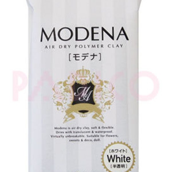 Padico Modena White 250g Arcilla de resina de Japón - Flores / pantalla de lámpara con luz translúcida / dulces / accesorios. 303109