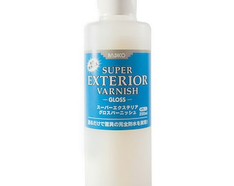 Padico Super Exterior Varnish Gloss 200ml for Clay, wood, paper, leather, metal, and cloth 100 ml From Japan 303226