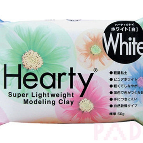 Padico White Hearty clay super lightweight from Japan (50g) - Figurines / Doll / Flower / Miniature Food 303153