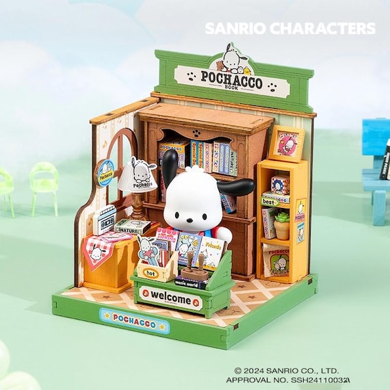 Rolife DIY ミニチュアハウス ポチャッコの素敵な本屋さん DIYキット