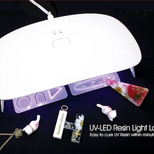 HandCrafter UV-LED Light Large 405nm+365nm hybrid Easy to cure UV Resin within minutes