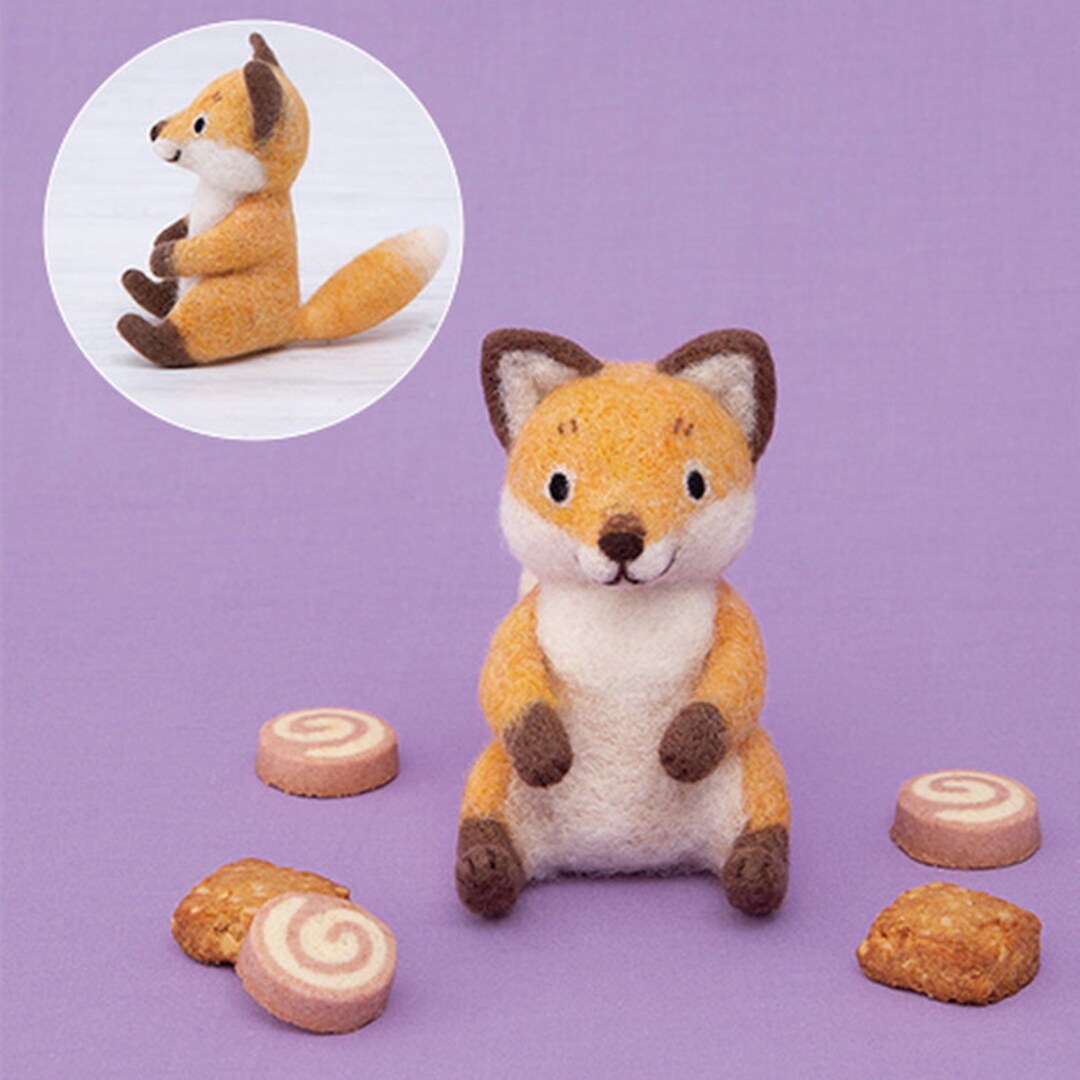 DIY Handmade Wool Felt Kit Fox - Japanese Kit Package H441-571 - Etsy