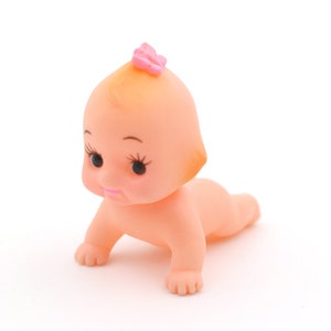 Kewpie BB Puppe Kunststoff Kewpie Puppe 528 cm hoch hergestellt in Japan 5cm Underarm Ribbon