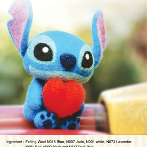 DIY handmade felt wool Stitch --- English kit package (English Version)