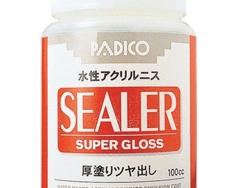 Padico Sealer Super Gloss for Clay, wood, paper, leather, metal, and cloth 100 ml From Japan 303216