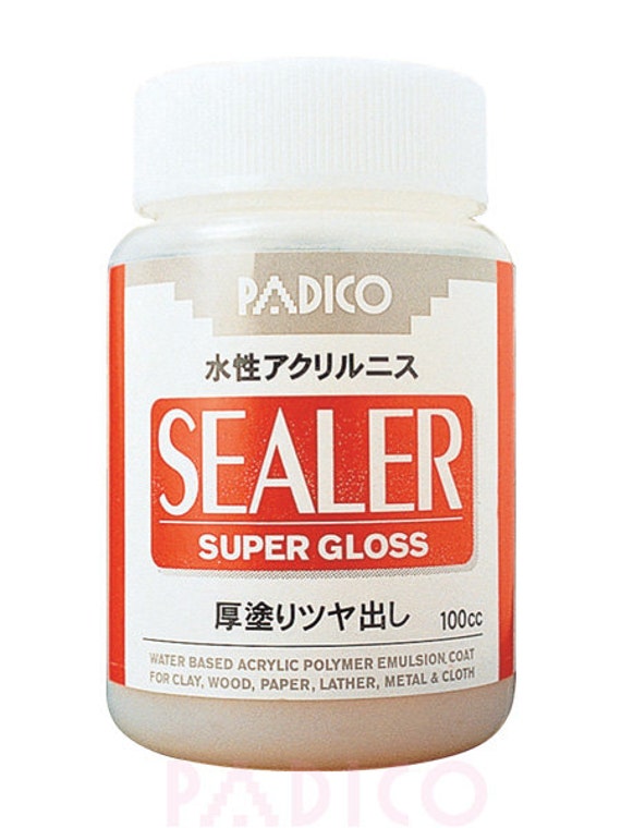 Padico Sealer Super Gloss for Clay, Wood, Paper, Leather, Metal, and Cloth  100 Ml From Japan 303216 