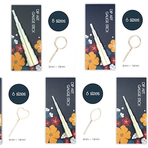 HandCrafter Twine Sticks 5 sticks set , Make Wire Flowers, Dip into UV Resin Dip