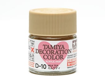 Tamiya Decoration Series Master de coloration pour Clay & résine acrylique Coloriage D-10 Lait thé 10ml de Japon TA-76610