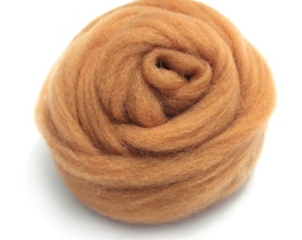 10g Super Fast felting Short Fiber Wool Perfect in Needle Felt Amber V606