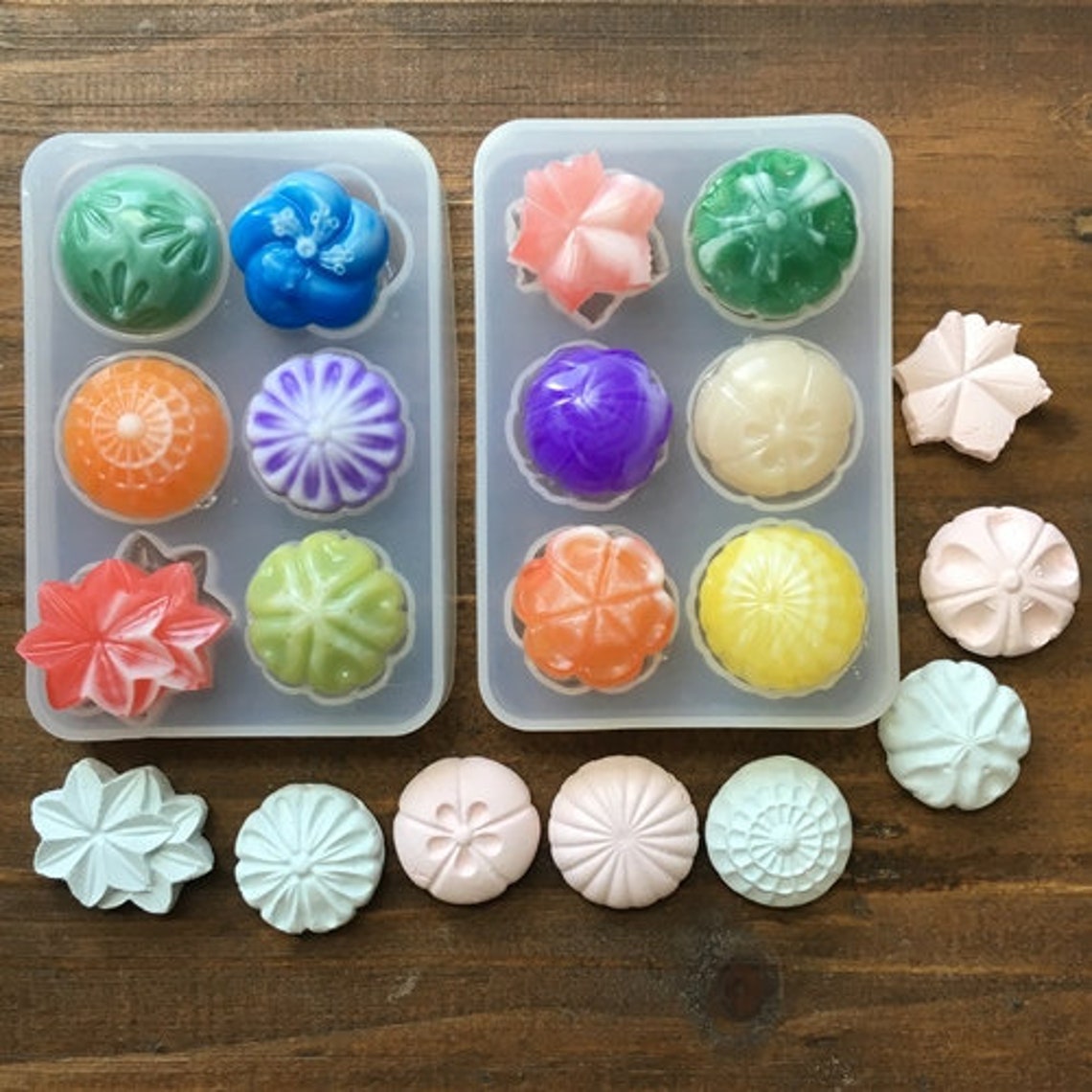 Wagashi Mold 2 Options Choice From High Quality Silicone Soft Etsy