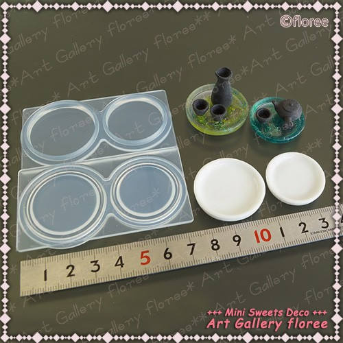 Vintagemukunodeckセットnerudesignworks/MOLD Miniature Series Wine Plate(m ,S) Mold High Quality Silicone