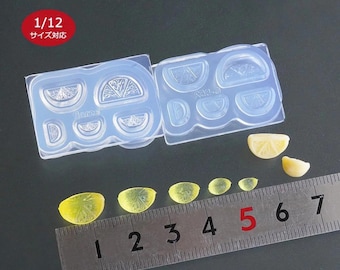 Miniature fruit gummy mold Cut Orange High Quality Silicone Soft Mold For Clay / Resin / UV Resin from Japan C-852
