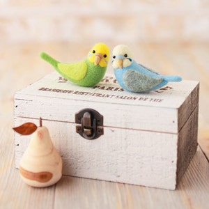 DIY handmade felt wool Rainbow Parrots --- Japanese kit package