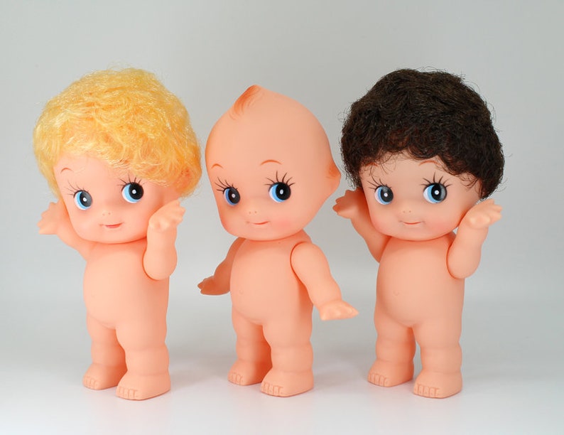 Kewpie BB Puppe Kunststoff Kewpie Puppe 528 cm hoch hergestellt in Japan Bild 2