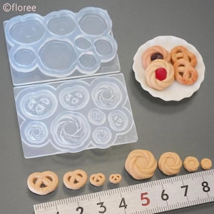 Molde de silicona blanda de alta calidad para arcilla, resina y resina UV de B&E, para galletas pequeñas, de Japón, C-846