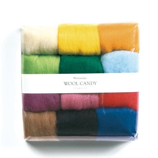 Japanese Hamanaka Felt Wool 12 color Set. H441-122-1
