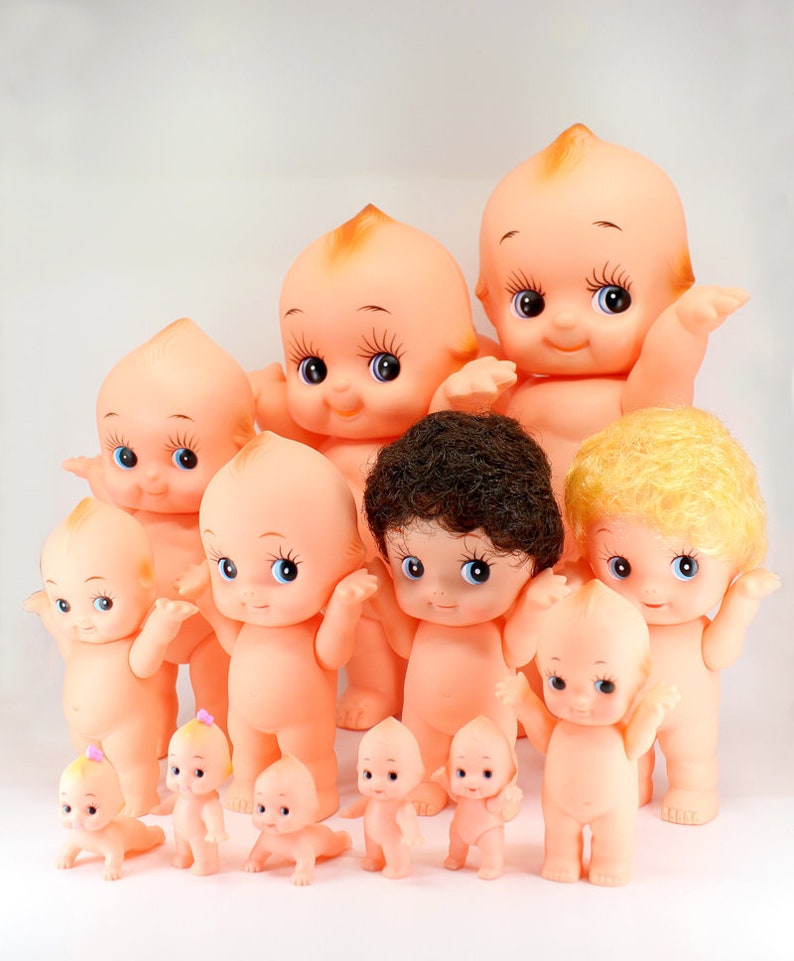 Kewpie BB Puppe Kunststoff Kewpie Puppe 528 cm hoch hergestellt in Japan Bild 1