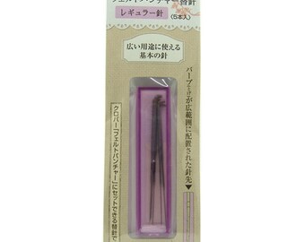 Needle felting Clover Japan regular wool felt needle - 5 needles pack 58-606