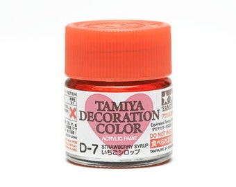 Tamiya Decoration Series Master de coloration pour Clay & résine acrylique Coloriage D-7 fraises sirop (Transparent) 10ml de TA-76607 Japon