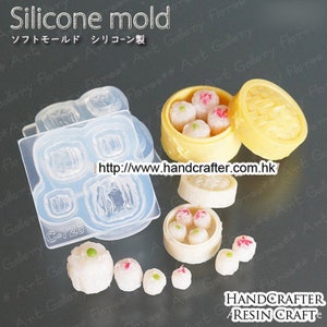 Lovely food series 3D Shaomai Mold High Quality Silicone Soft Mold For Clay / Resin / UV Resin from Japan C-728