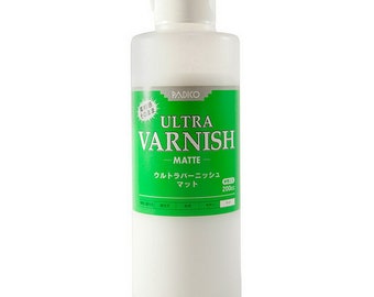 Padico Ultra Varnish Matte 200ml for Clay, wood, paper, leather, metal, and cloth 100 ml From Japan 303225