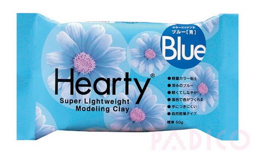 Padico Blue Hearty clay super lightweight from Japan (50g) - Figurines / Doll / Flower / Miniature Food 303121
