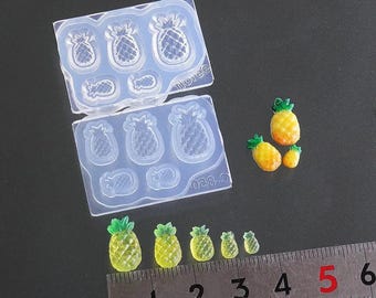 Miniature fruit gummy mold Pineapple High Quality Silicone Soft Mold For Clay / Resin / UV Resin from Japan C-850