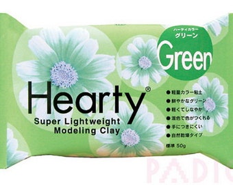 Padico Green serdeczny glina Super lekka z Japonii (50g)-figurki/lalka/kwiat/miniaturowe jedzenie 303156