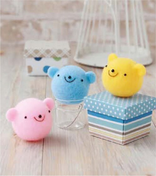 Felting Cleaner Series DIY handmade Bear mascot trio Wool Etsy