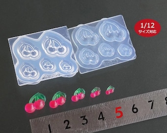 Miniature fruit gummy mold Cherry High Quality Silicone Soft Mold For Clay / Resin / UV Resin from Japan C-853
