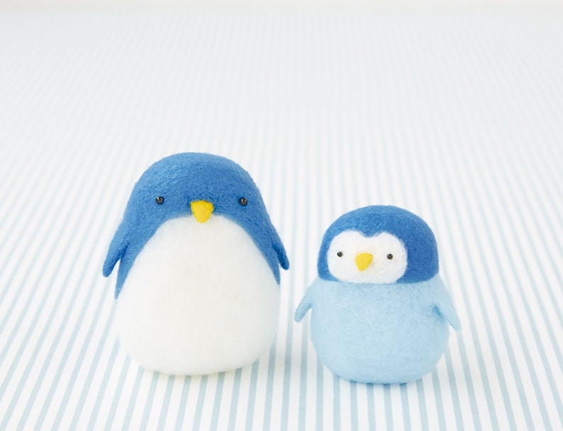 DIY handmade Snow Peas wool felt doll mascot Penguin  --- Japanese kit package H441-448 photo