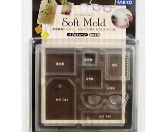 Padico Soft Clay and UV Resin Tag & Cube (PP) from Japan - Accessories/ Charm/ Fake sweets /  bag accessories 404175
