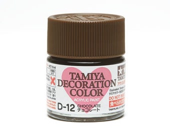 Tamiya Decoration Series Master de coloration pour Clay & résine acrylique Coloriage D-12 chocolat 10ml du Japon TA-76612