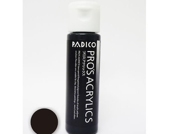 Acrilici nero di Padico Pro 30ml da Giappone - resistente all'acqua quando secca 404877